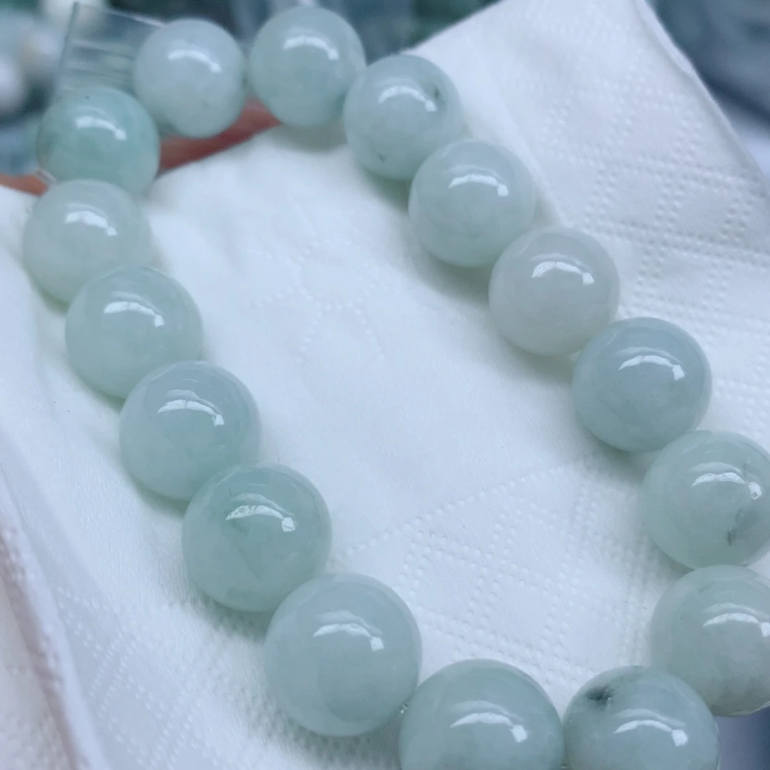翡翠未镶嵌项链翡翠珠子批发