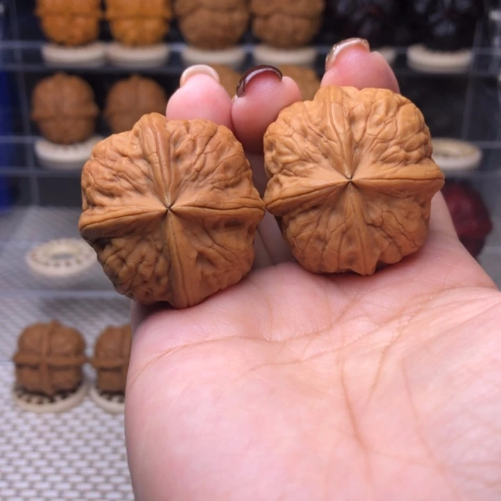 海***0文玩核桃把件9号聚宝四楞36