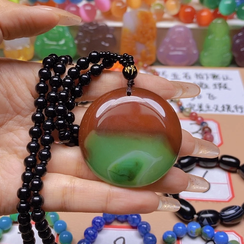 【闪购商品】玛瑙/玉髓颈饰未镶嵌柳**士