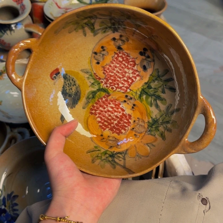 瓷片景德镇陶瓷手工手绘