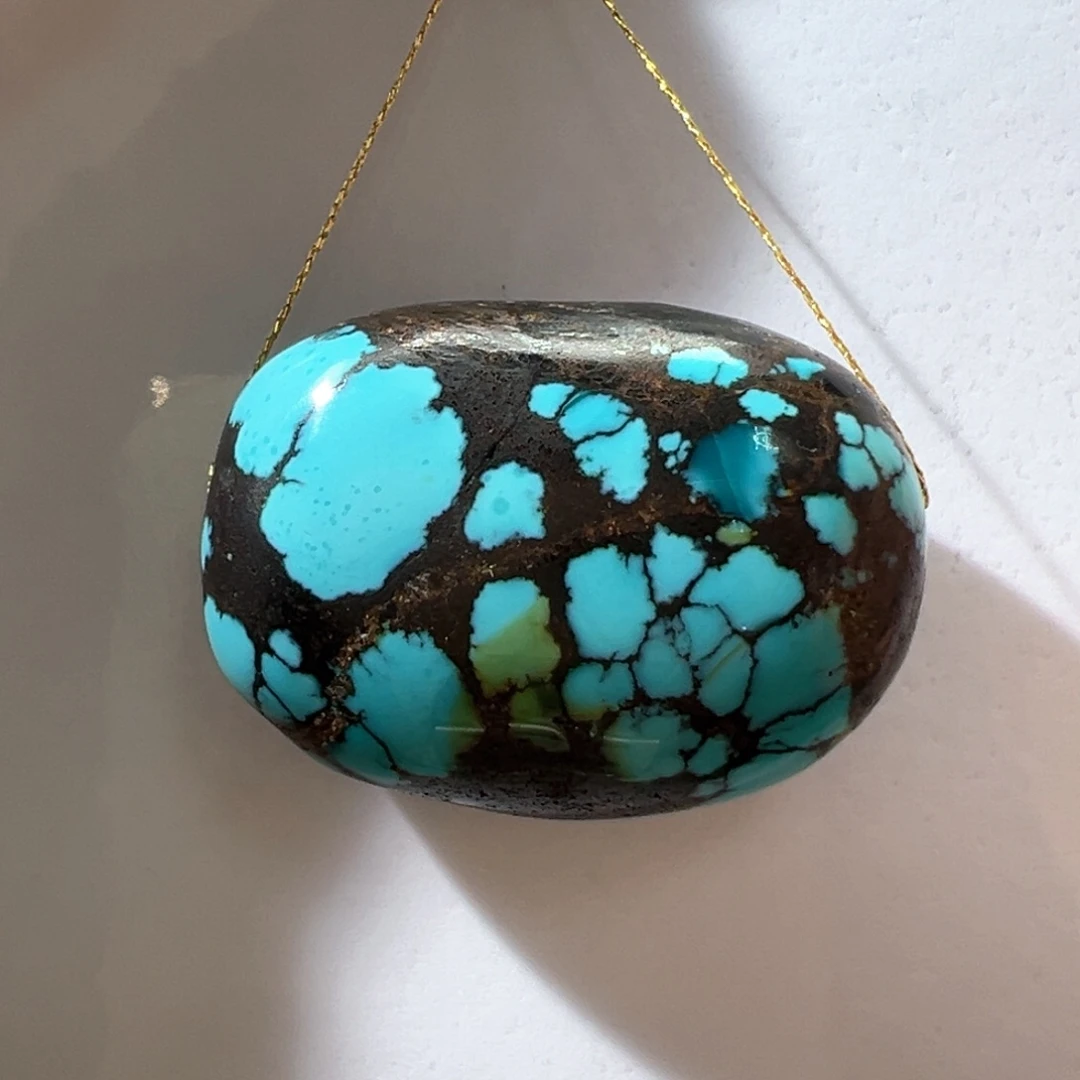 绿松石未镶嵌挂件