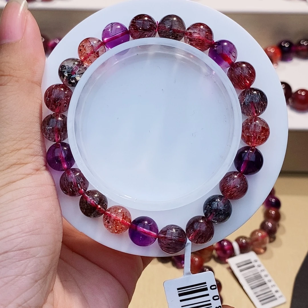 发晶手链未镶嵌黑加仑8