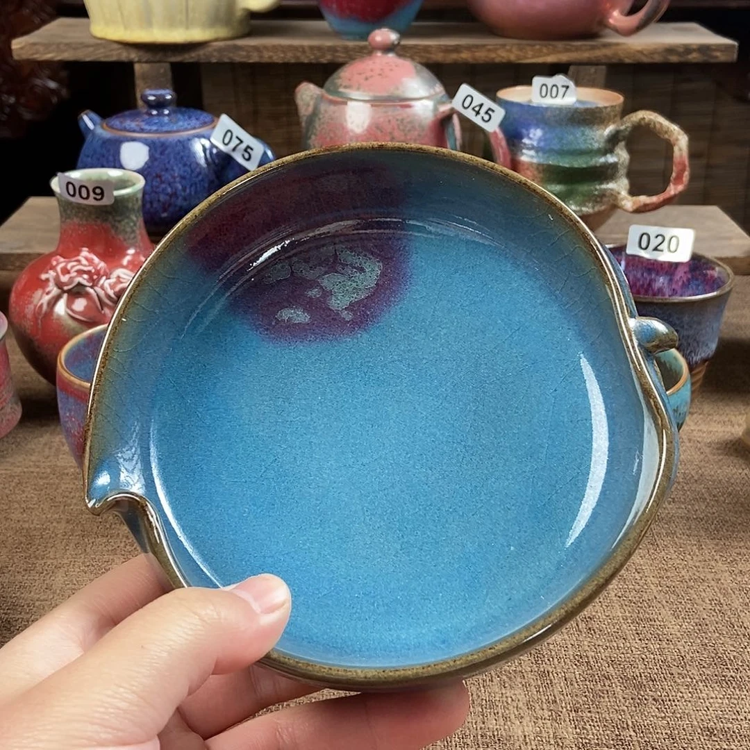 瓷片钧瓷茶壶茶具