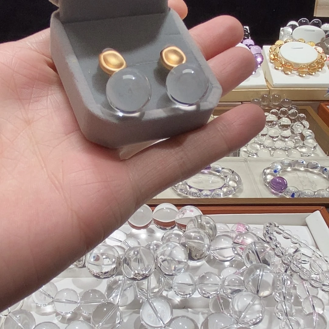 未镶嵌手链水晶耳钉定制