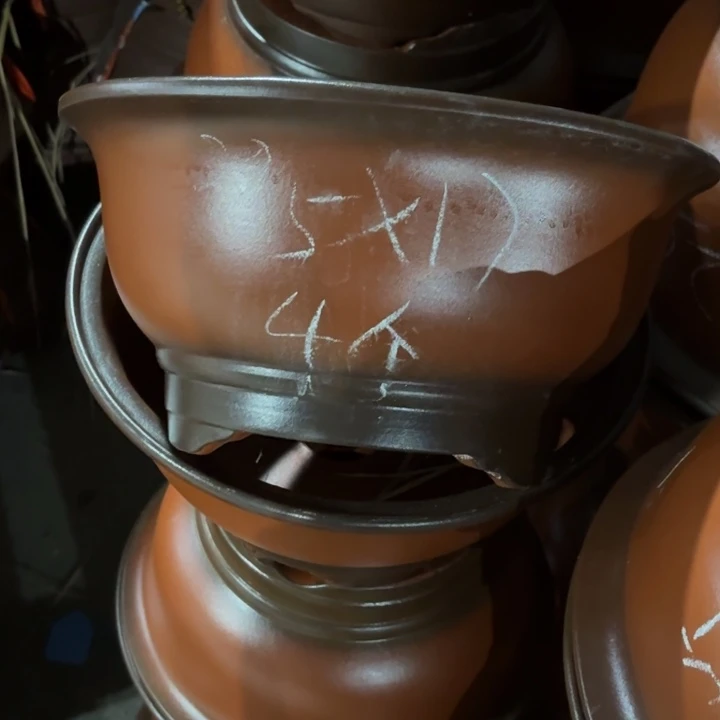 紫砂花盆100-4。 33.5-17。