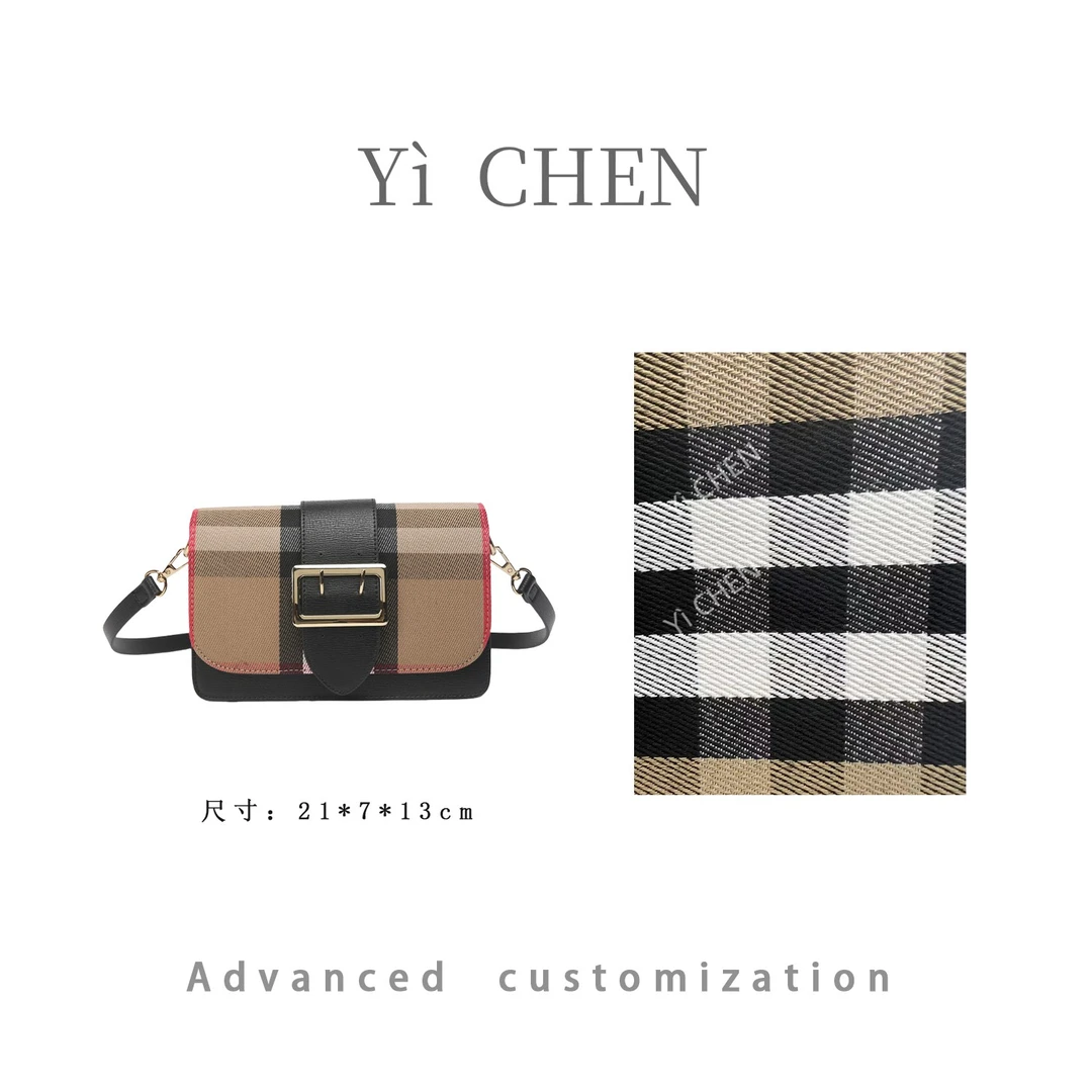 【Yì CHEN】SKL-7231-黑色简约时尚女士新款轻奢单肩斜跨包
