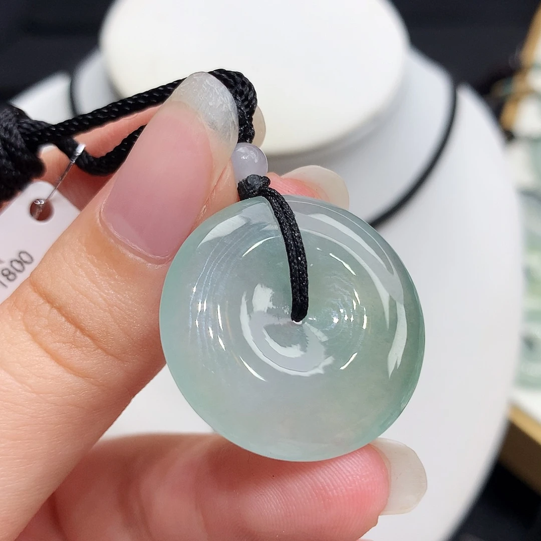 翡翠未镶嵌胸饰翡翠18，27.2/5.5