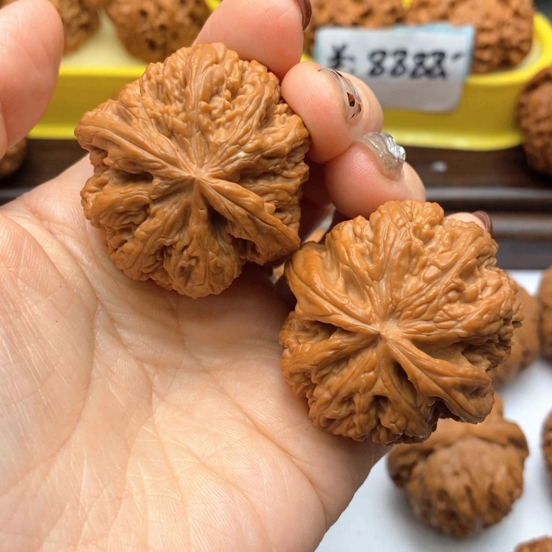 文玩核桃把件42尺全品平谷粗筋