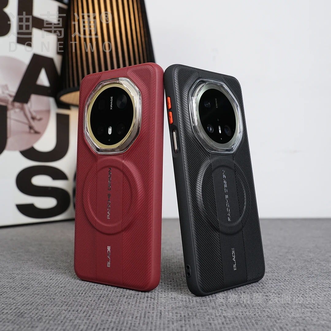 适用华为Mate70R非凡大师磁吸素皮手机壳软边防摔mate70pro高级感