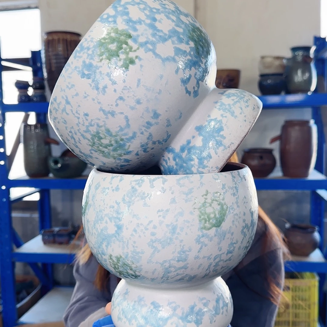 紫砂花盆高20口15