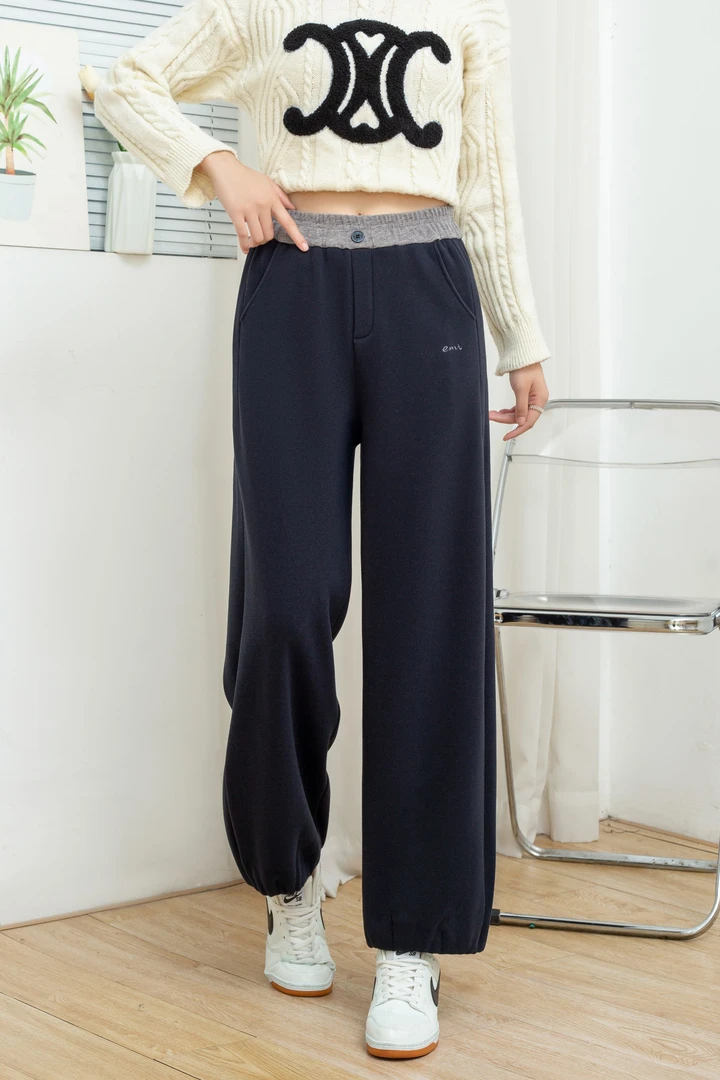 一眼爱上！冬季首发！慵懒高级奶芙绒哪吒裤高级显瘦适配各种身材