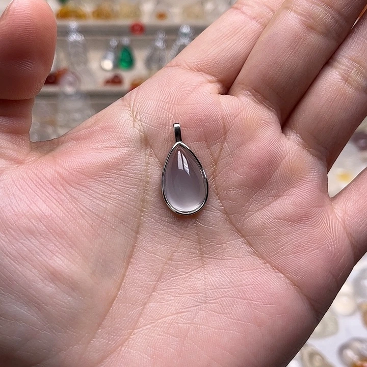 玛瑙/玉髓银S925镶嵌颈饰