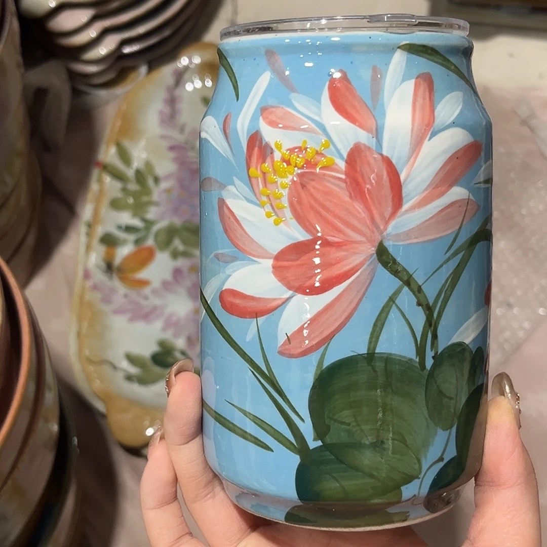 陶泥景德镇手工手绘高温釉下彩