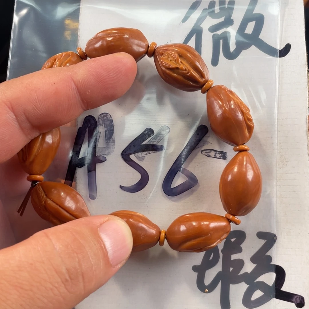 橄榄核其他橄榄核雕工艺手串 瑕疵介意勿拍