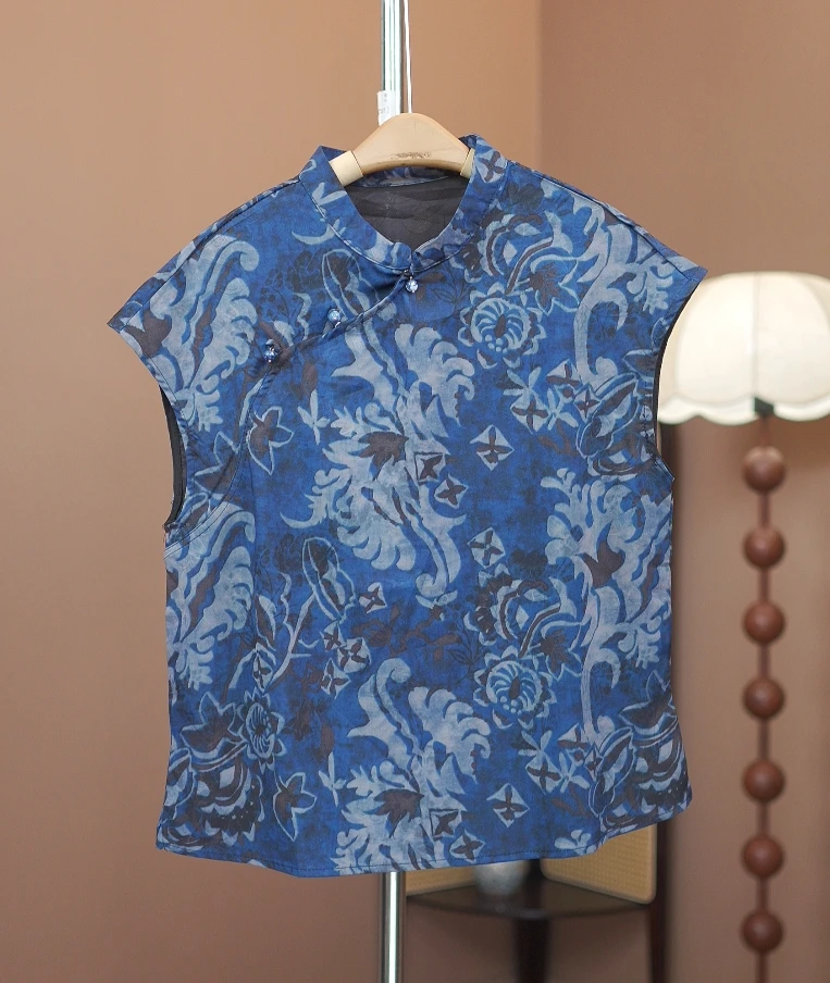 【青花瓷】新中式国风短袖小众设计上衣