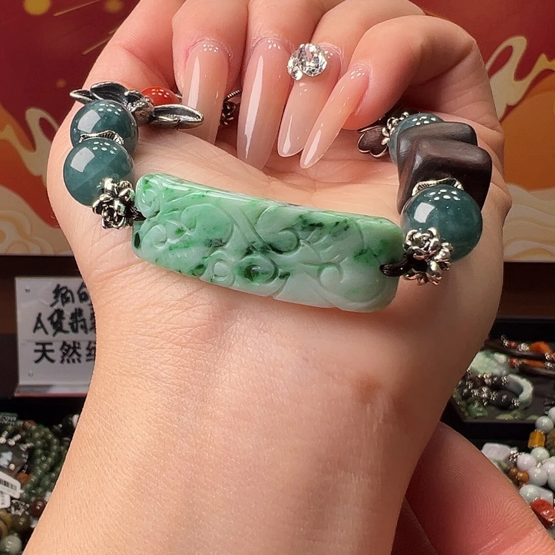 翡翠未镶嵌手链手链