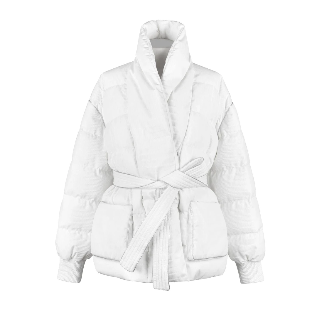 【NATURAL GIFT】 进口面料 纯色设计保暖羽绒服DJWDJA95019-B-4