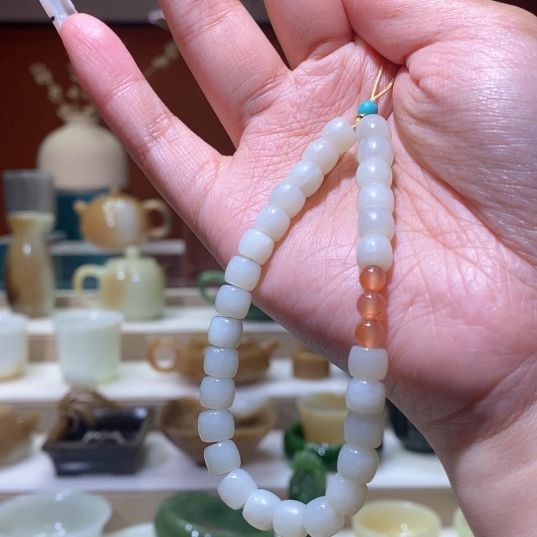 未镶嵌和田玉挂件福利微瑕且末白玉手机挂