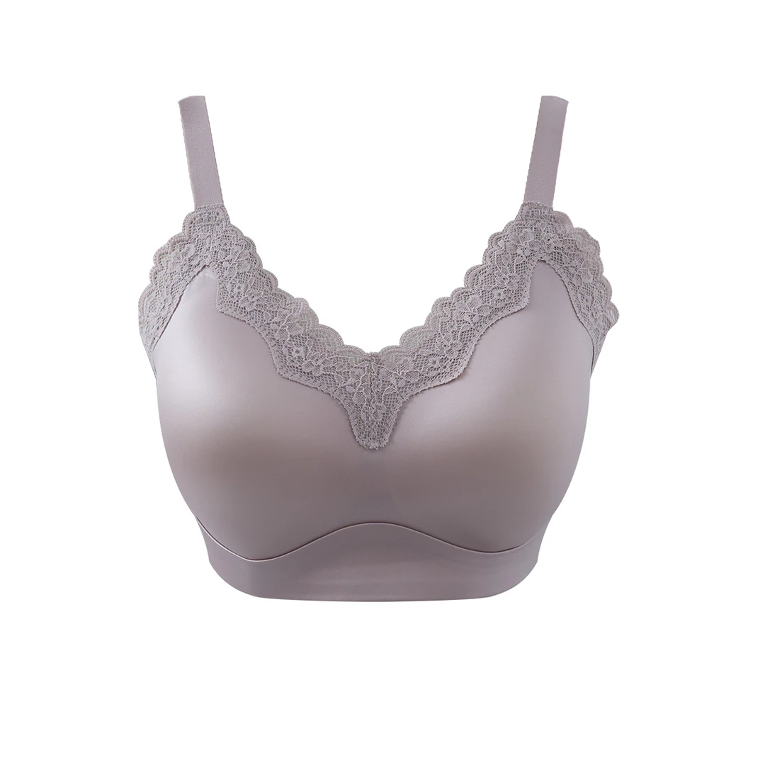 宿慕SUMU新款2025复古宫廷风5-8法式蕾丝鎏金缎面内衣文胸1107