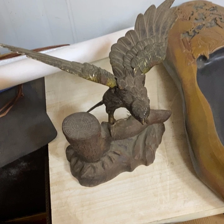 蜜安罐瓷香炉锡茶则