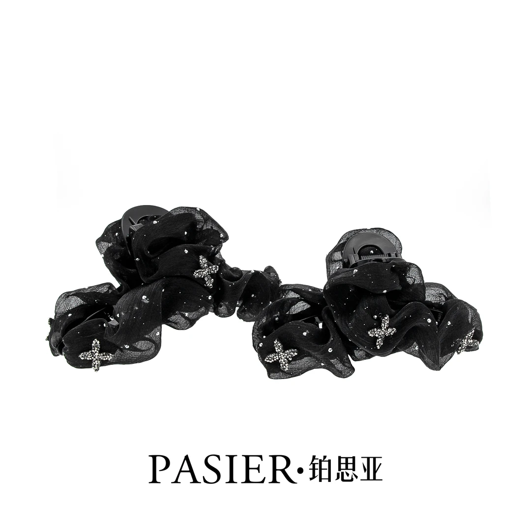 铂思亚 星雨 轻奢气质感时尚优雅盘发鲨鱼抓夹NN027