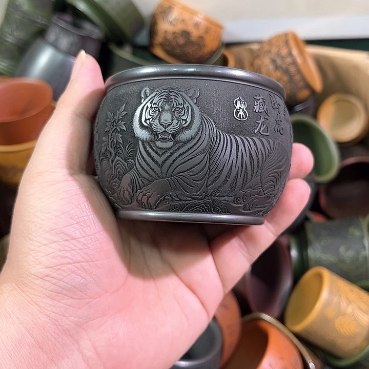 茶杯紫砂全手工紫砂主人杯
