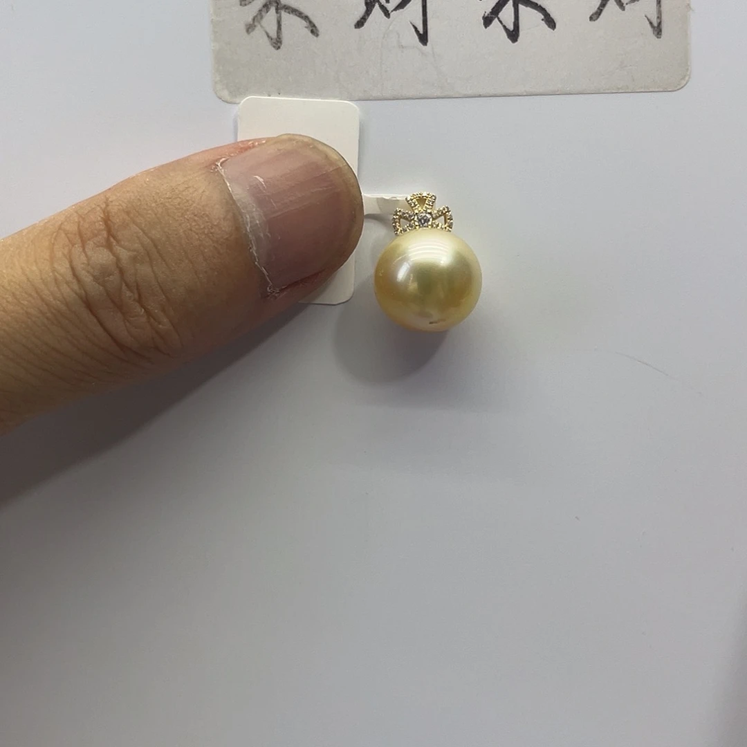 海水珍珠18K金镶嵌颈饰