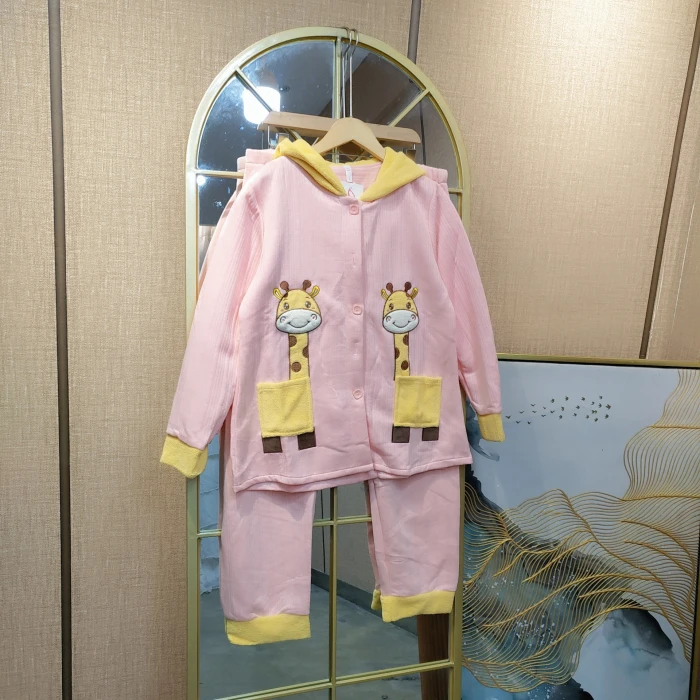LB103孕妇粉色空气棉月子服套装L90-120XL130XXL140