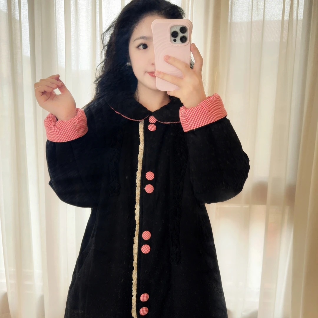 CBLM家300g新疆棉【红格子亲子款】宽松显瘦家居服