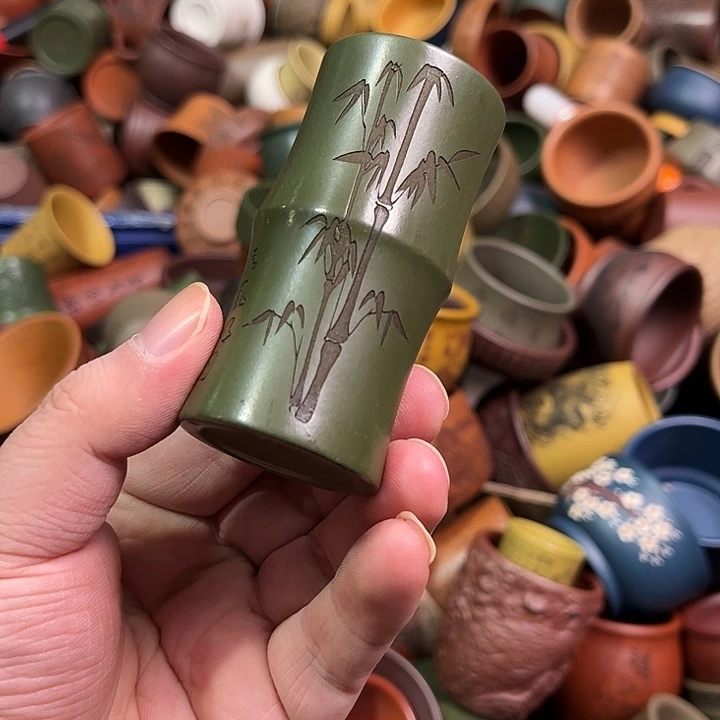 紫砂茶杯全手工紫砂主人杯