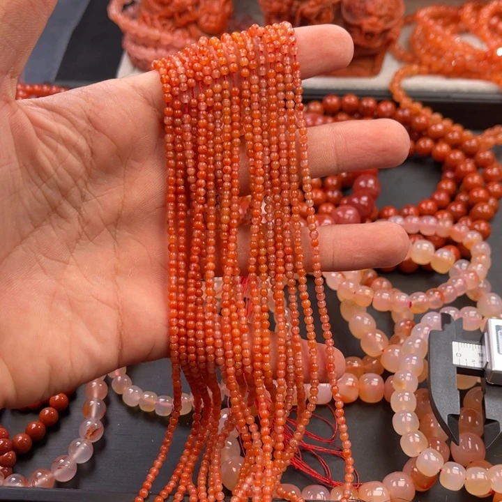 南红玛瑙未镶嵌多样性发一默认微瑕称重2.8mmx2