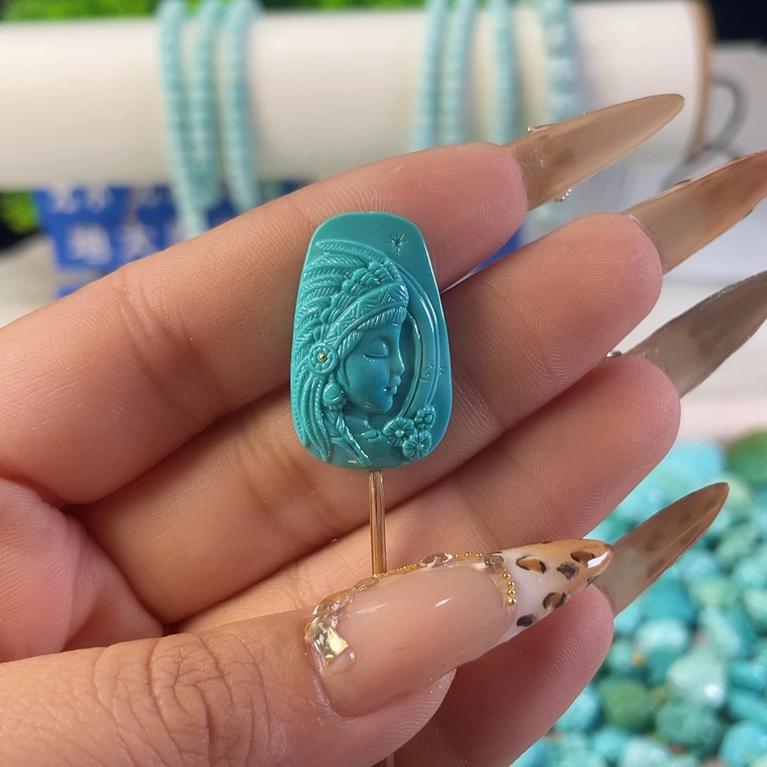 绿松石未镶嵌吊坠(不含链)