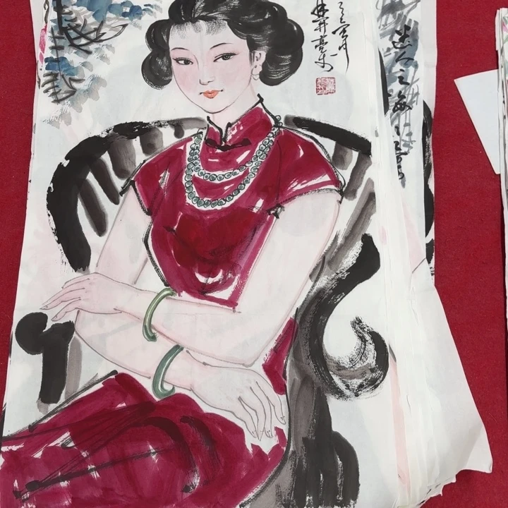 国画花鸟的翅膀和翅膀是一样