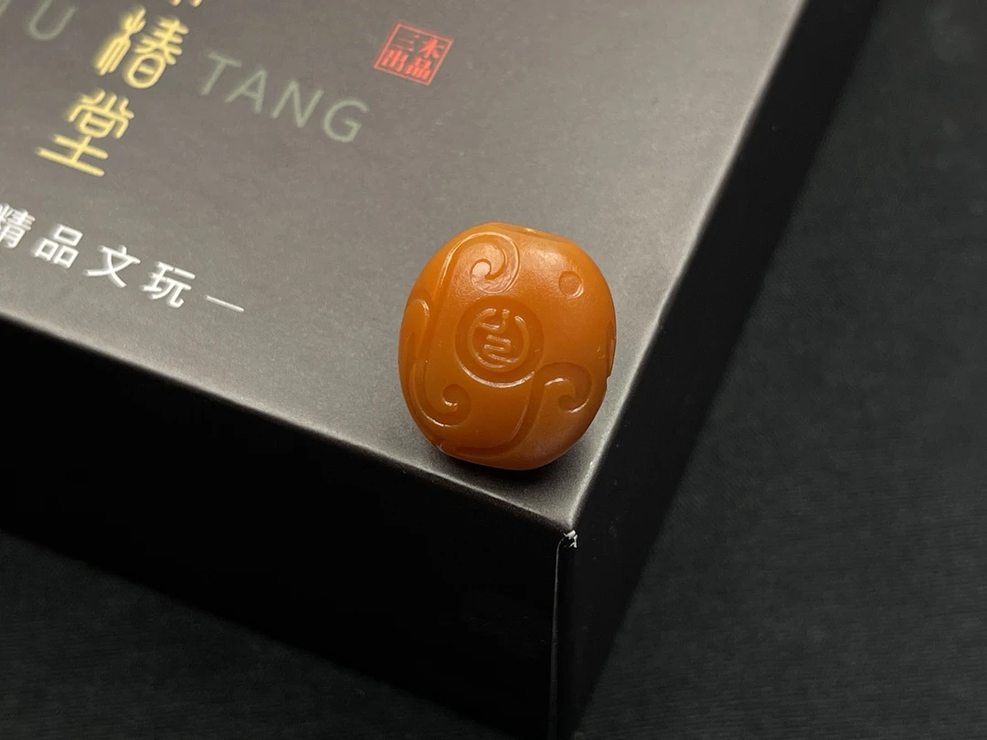 瓦西南红背云仿古纹雕刻 17.3✖️15.5 色泽统一 细节丰富