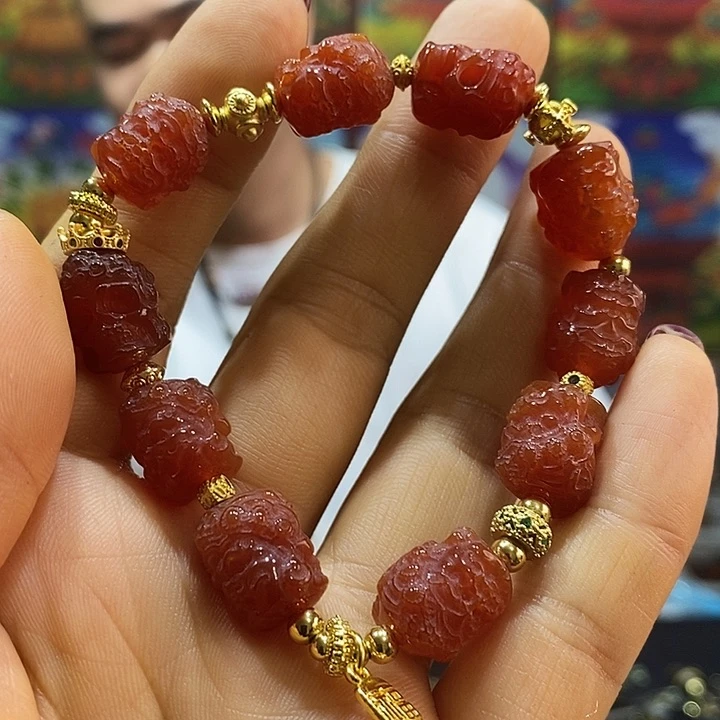 未镶嵌手链玛瑙/玉髓（覆膜）e****r