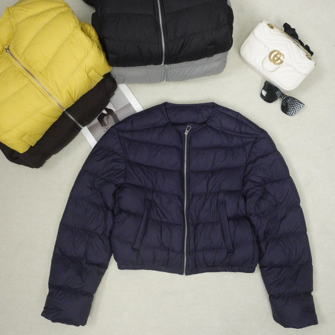 打底羽绒服短款女可调节优等品常规款薄款冬季保暖加厚百搭款5636