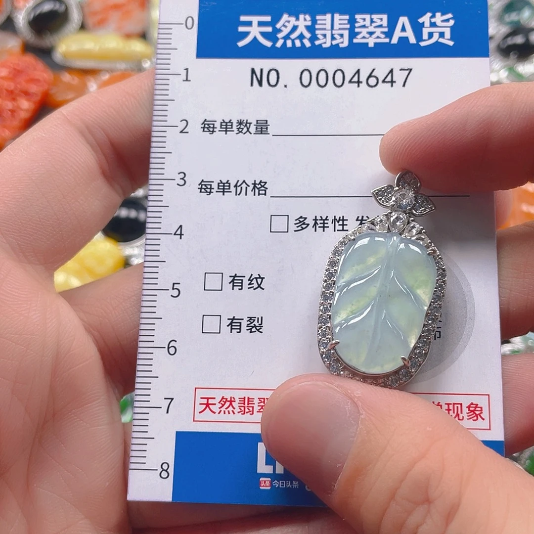 翡翠未镶嵌吊坠(不含链)