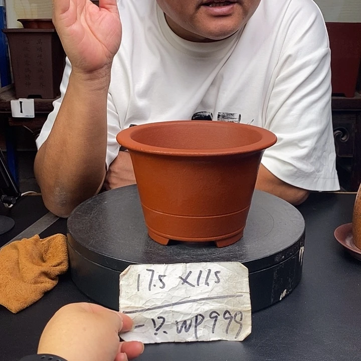 紫砂花盆货号一只WP999