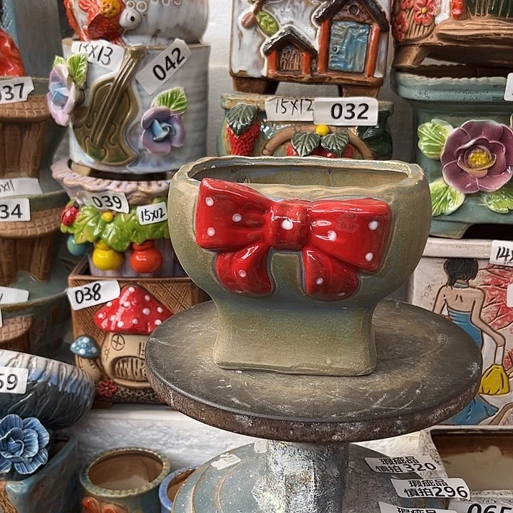 粗陶材质多肉花盆