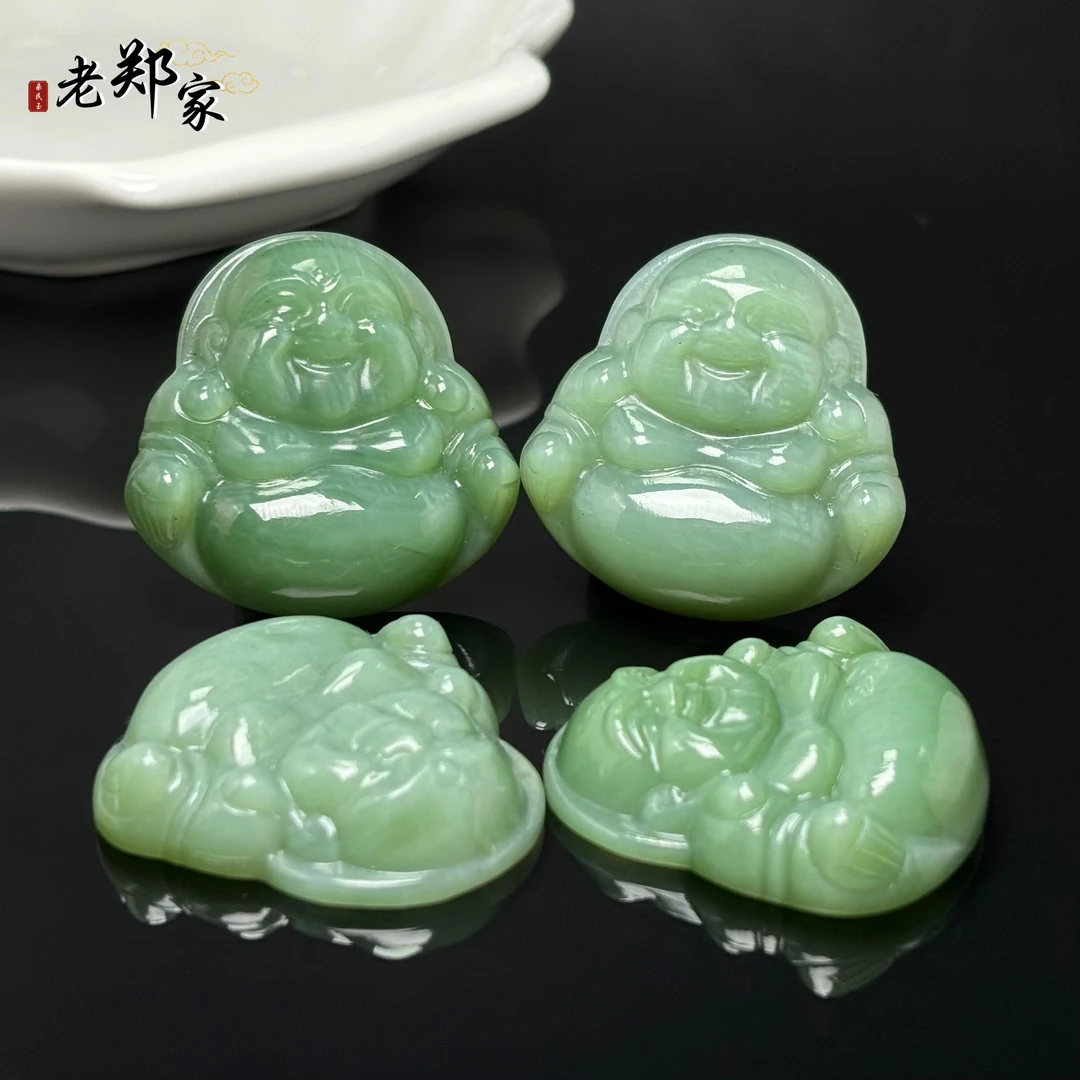 【老郑家】和田玉佛公挂件 450 多样性发一件 约39*39*9mm有黑点