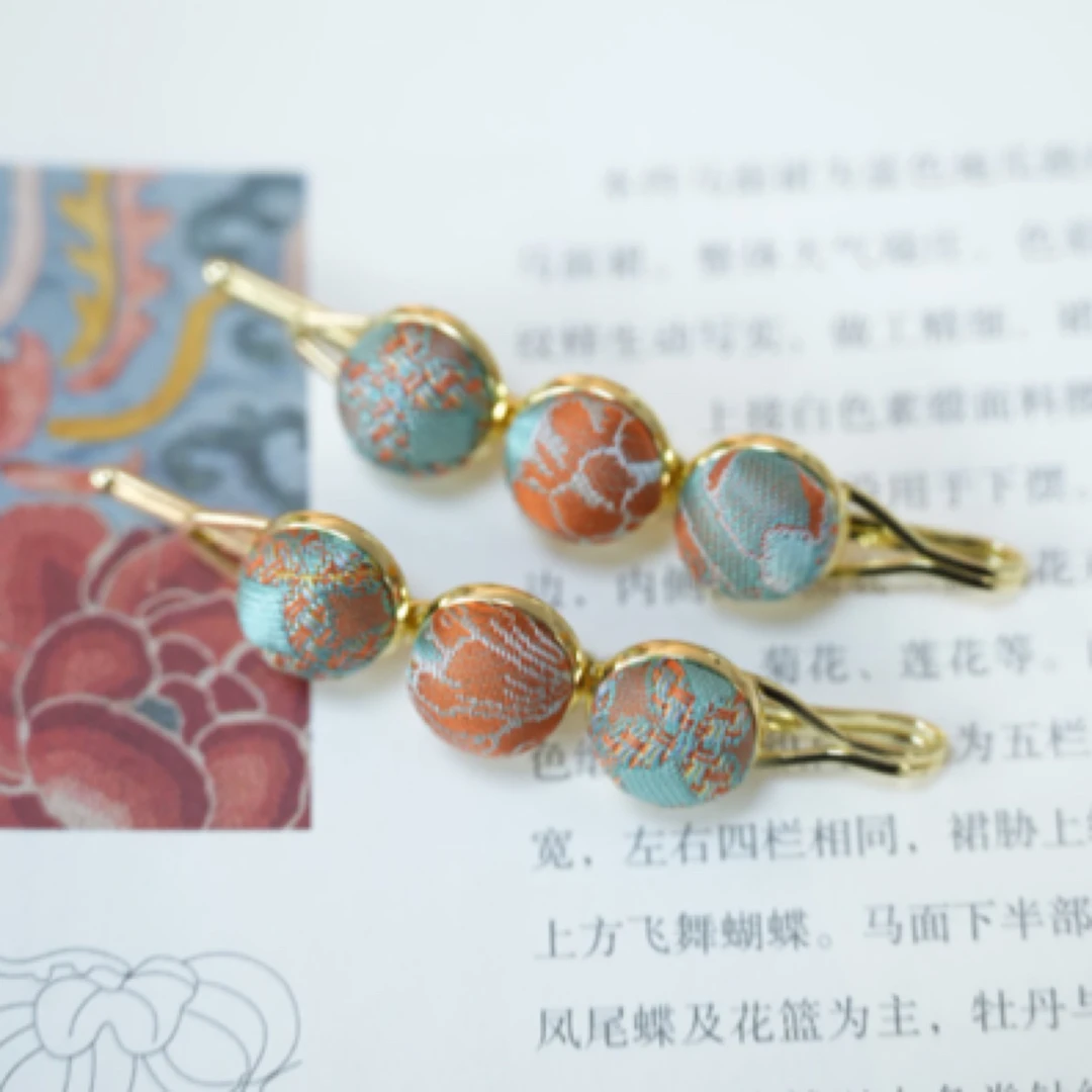 古玺【青桔】宋锦纯手工