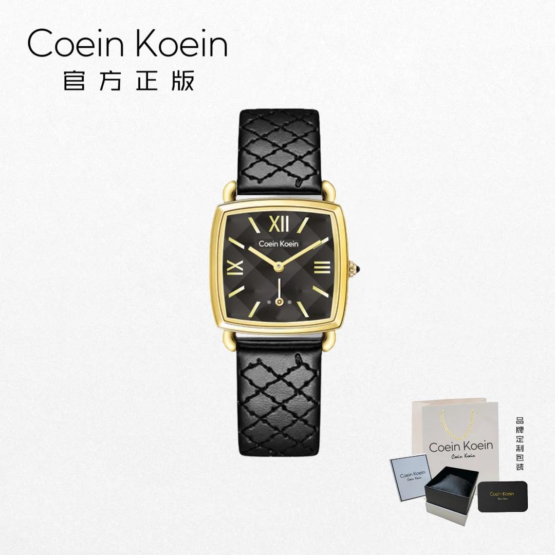 Coein Koein【官方正版】CK5188一诺千金复古独立秒针手表女士腕表