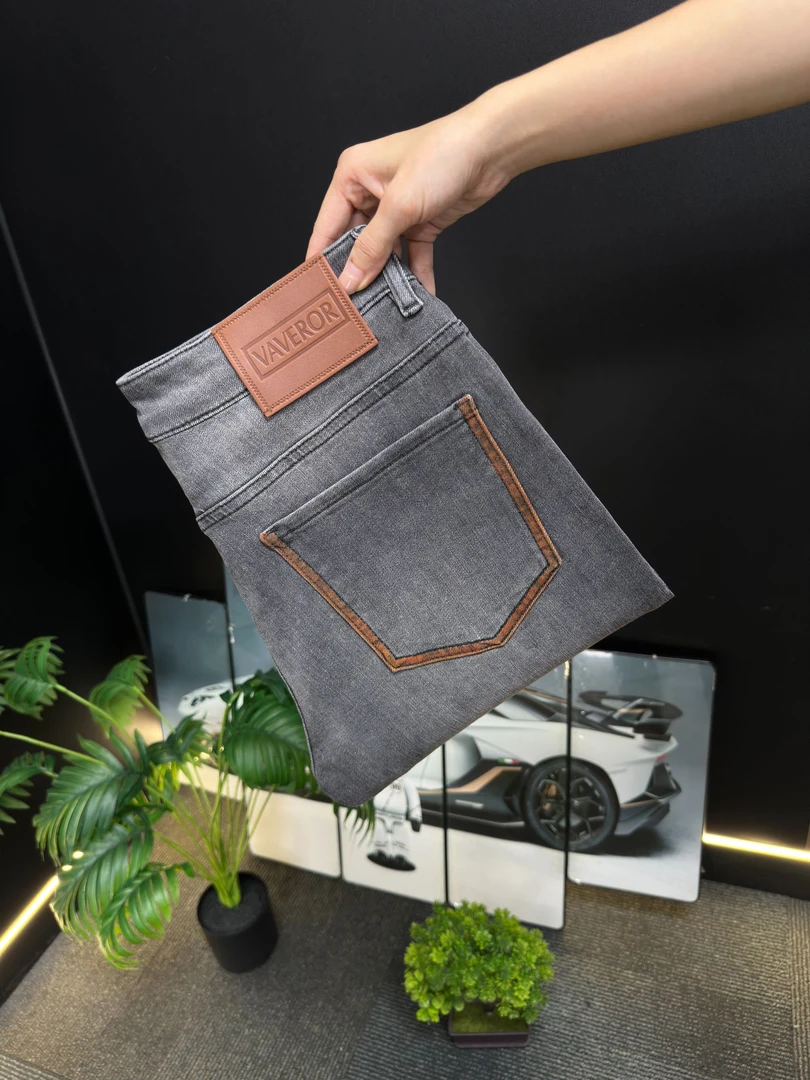 【BT专属】 欧美简约长裤水洗中腰直筒牛仔裤时尚秋季小直筒潮流