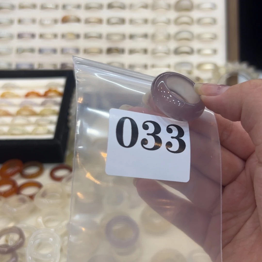 玛瑙/玉髓戒指合金33港18