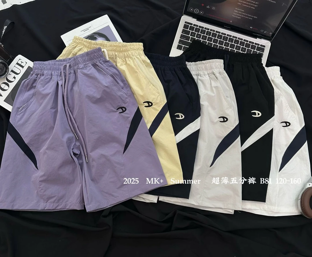 【新疆包邮】夏季新款中童超薄运动五分裤A545