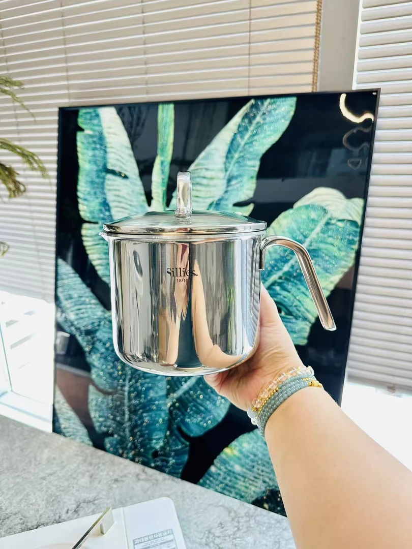 希力14口径7层奶锅（微瑕）14cm✖12cm 底13cm 把10cm 重约1.2公斤