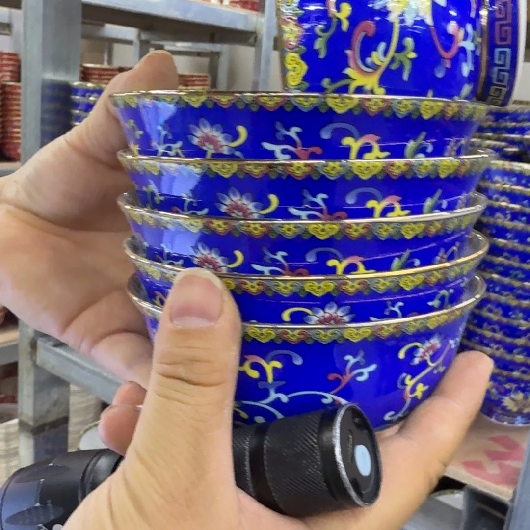 六个4.5英寸高脚碗