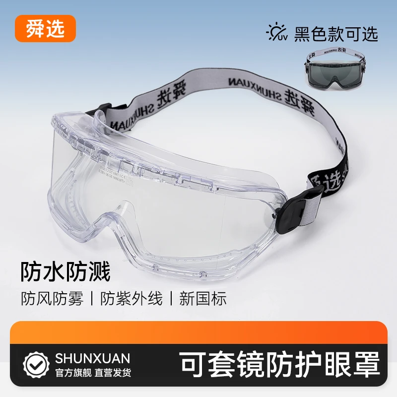 骑行护目镜可戴近视镜防风户外登山防尘防沙防雾工业劳保眼镜骑手