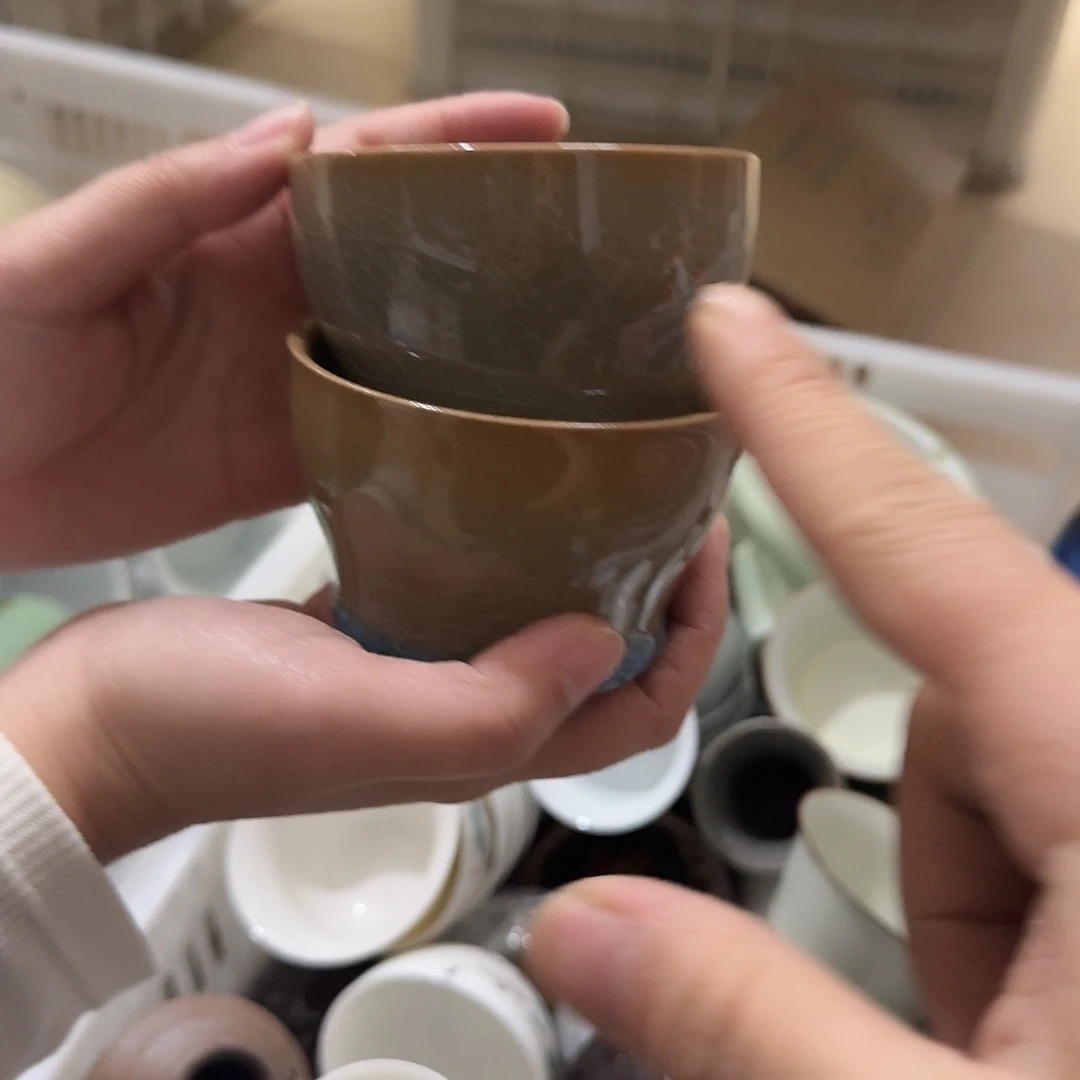 陶杯子瑕疵2个主人杯组合