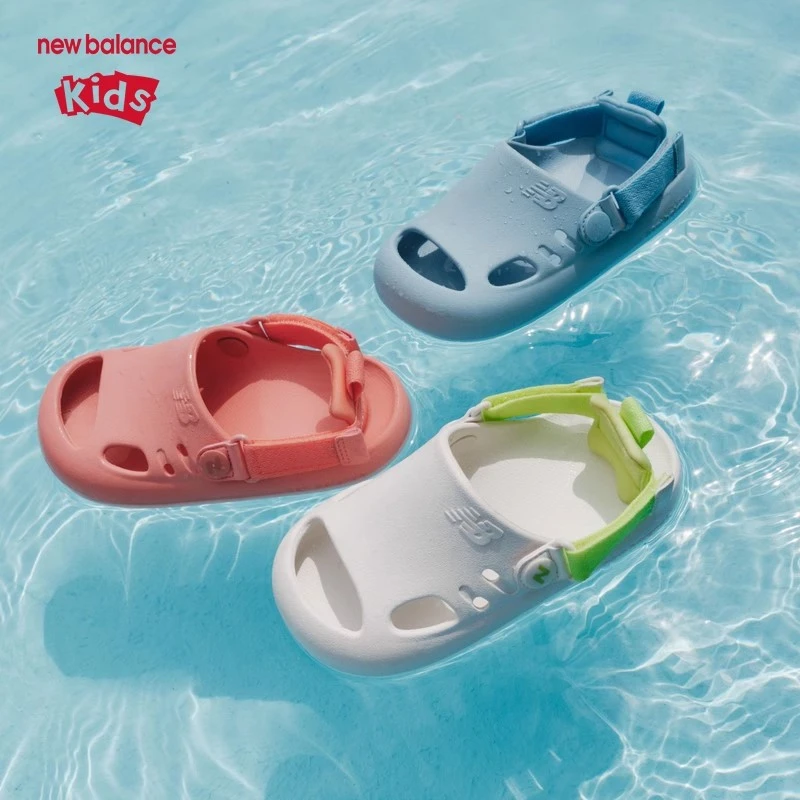 new balance儿童夏季鞋子男童凉鞋女童6-12岁潮款踩屎沙滩鞋K8811